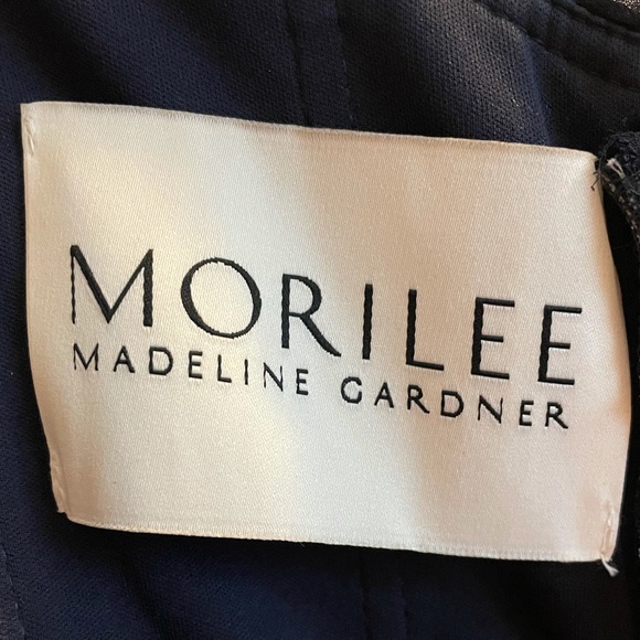 *Worn once* Navy Blue Morilee Jumpsuit. No flaws. - Picture 5 of 9